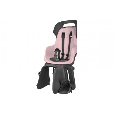Detská sedačka Bobike Go na nosič - ružovo-čierna