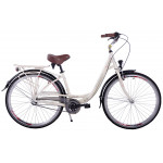 Mestský bicykel 28 Fuzlu New Jersey 3S Krémový Hliníkový