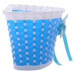 Detský plastový košík s mašľou HL-BS02-6 – modro biely