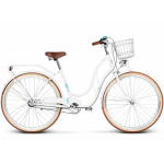 Mestský retro bicykel Kross 28'' Le Grand Madison 4 18" biely, matný