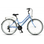 Trekingový Bicykel 26 Kands Venus Hliníkový Tourney 17" Modro-biely