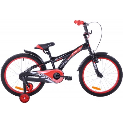 Detský bicykel 20 Fuzlu Eco čierno-červený