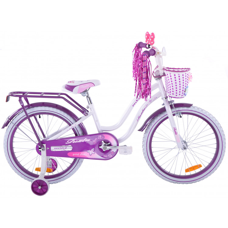 Detský bicykel 20 Fuzlu Niki bielo-fialový
