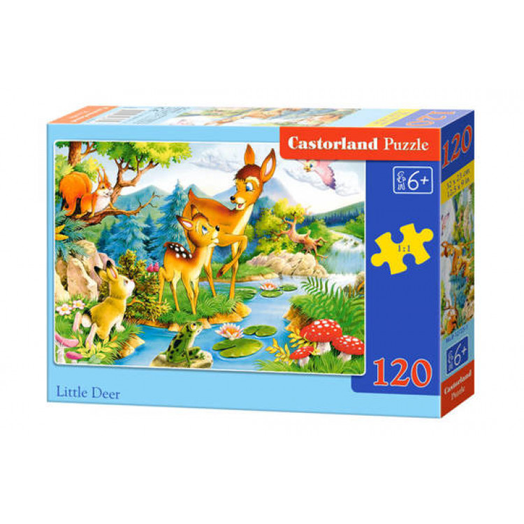 Puzzle 120 dielikov – zvieratká v lese