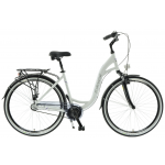 Mestský bicykel 28" Kands Venice matný bielo-fialový hliníkový 19" 3-prevody 