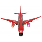 Červené dopravné lietadlo