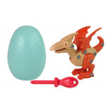 Sada Vajíčka s Dinosaurom Pterodaktyl na šrobovanie - červený