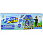 Zábavný policajný stan pre deti 123 cm x 82 cm Modrý