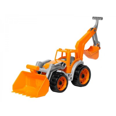 Oranžový traktor + bagrová lyžica