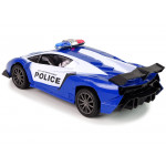 R/C Policajné pretekárske auto 1:16 na diaľkové ovládanie modré