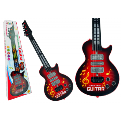 Elektrická gitara pre deti – červená