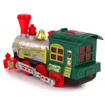 Vianočná zelená lokomotíva