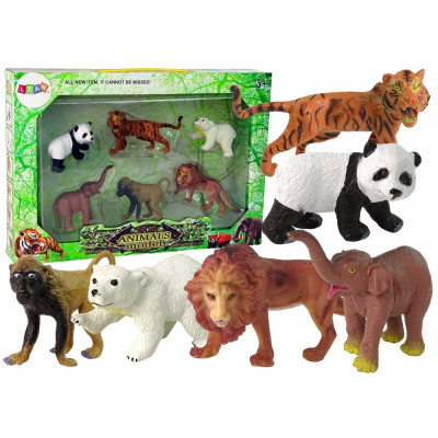 Sada 6 figúrok – Safari zvieratiek