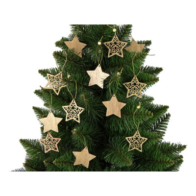 Drevené vianočné ozdoby – Hviezdičky