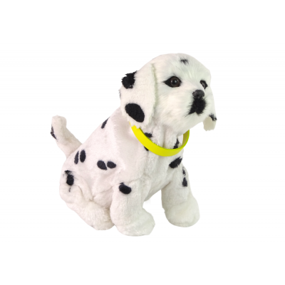 Interaktívny plyšový psík – Dalmatínec s obojkom