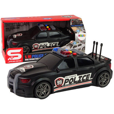 Policajné športové auto 1:16 - čierna