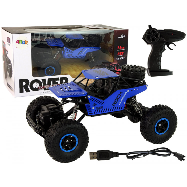 Terénne auto R/C 1:16 - modré