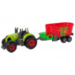 Súprava poľnohospodárskych strojov – Traktory a kombajn s prívesmi