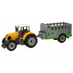 Súprava traktorov s prívesmi - 3 farby