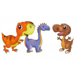 Magické dinosaurie vajcia rastúce - 6 cm biele