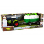 Traktor s cisternou – zelený