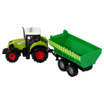 Traktor s prívesom a cisternou – zelený