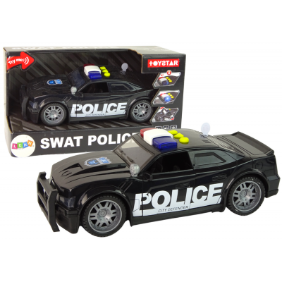 Policajné terénne auto 1:14 čierne