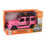 Ružový Jeep – svetelné a zvukové efekty