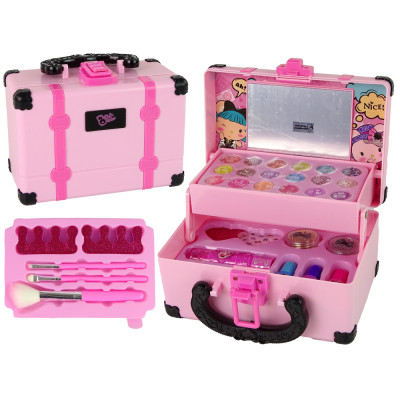 Sada kozmetiky pre deti v ružovom kufri