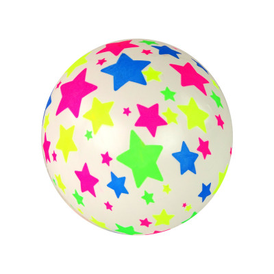 Gumová lopta 22 cm – S hviezdičkami