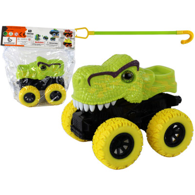 Zelená štvorkolka na trecí pohon – T-Rex