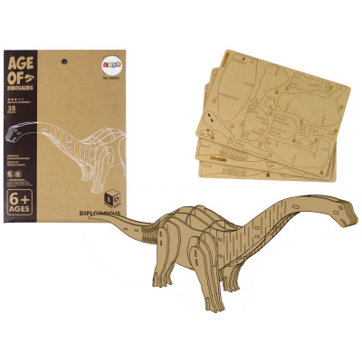 Drevené 3D puzzle - Brontosaurus 38 prvkov