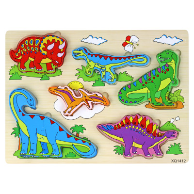 Drevené 3D puzzle - Dinosaury