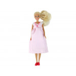 Tehotná bábika Anlily – ružové šaty