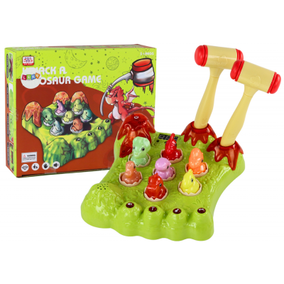 Hra Buchni Dinosaura – kladivá, zvuky, svetlá – zelená