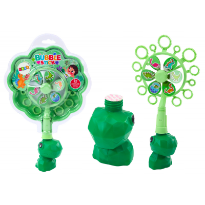 Stroj na bubliny s ventilátorom – Dinosaurus, zelená