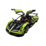Stavebnica RC Auto Pagani Huyara BC Rastar 1:8 zelená - 2896 kusov
