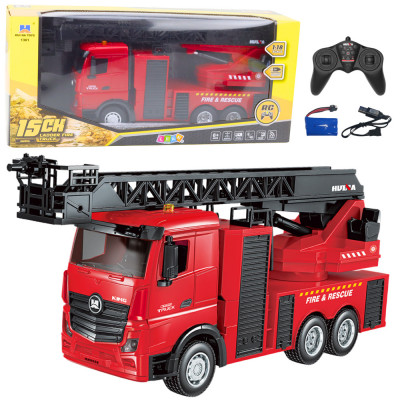 RC Hasičské auto s rebríkom Huina 1:18, diaľkové ovládanie, 15CH