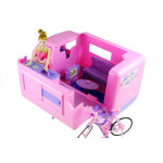 Ružový karavan s bábikou
