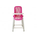 Detská stolička pre bábiky s príslušenstvom - ružová