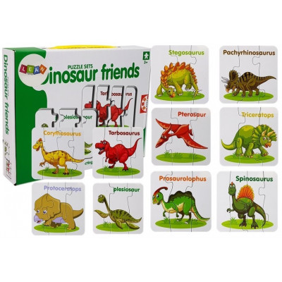 Edukačné puzzle dinosaury