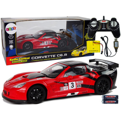 RC Športové auto Corvette 1:18 - červené