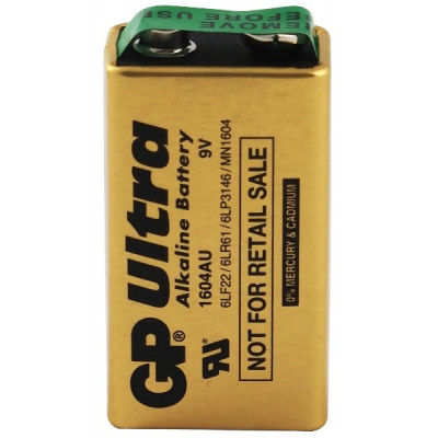 9V GP Ultra alkalická batéria