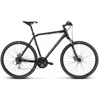 Krossový Bicykel 28 Kross Evado 4.0 M Čierno-modrý matný