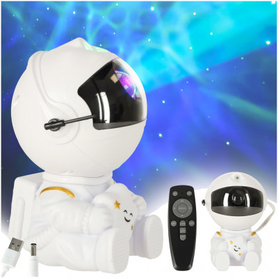 Detský hviezdny projektor – biely astronaut