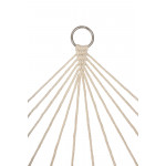 Záhradná hojdacia sieť boho mesh tassel 200cm ecru