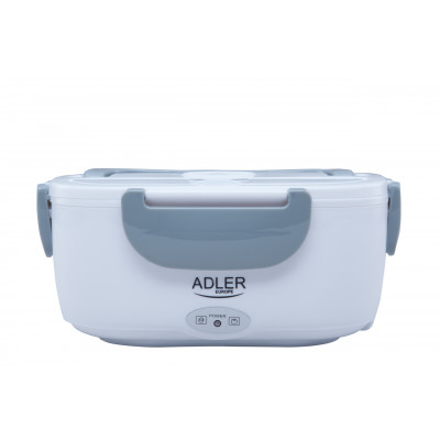 Adler AD 4474 sivá Vyhrievaná nádoba na jedlo sada obedových boxov oddeľujúca nádobu lyžica 1,1 l