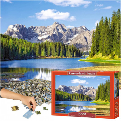 CASTORLAND Puzzle 3000 dielikov jazero Misurina Taliansko - jazero Misurina Taliansko 92x68cm
