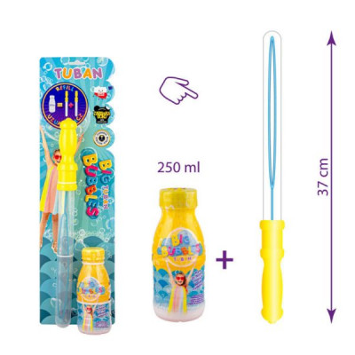 Súprava bublifuku + šnúrka s náplňou 250ml