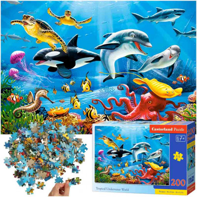 CASTORLAND Puzzle 200el. Tropický podmorský svet